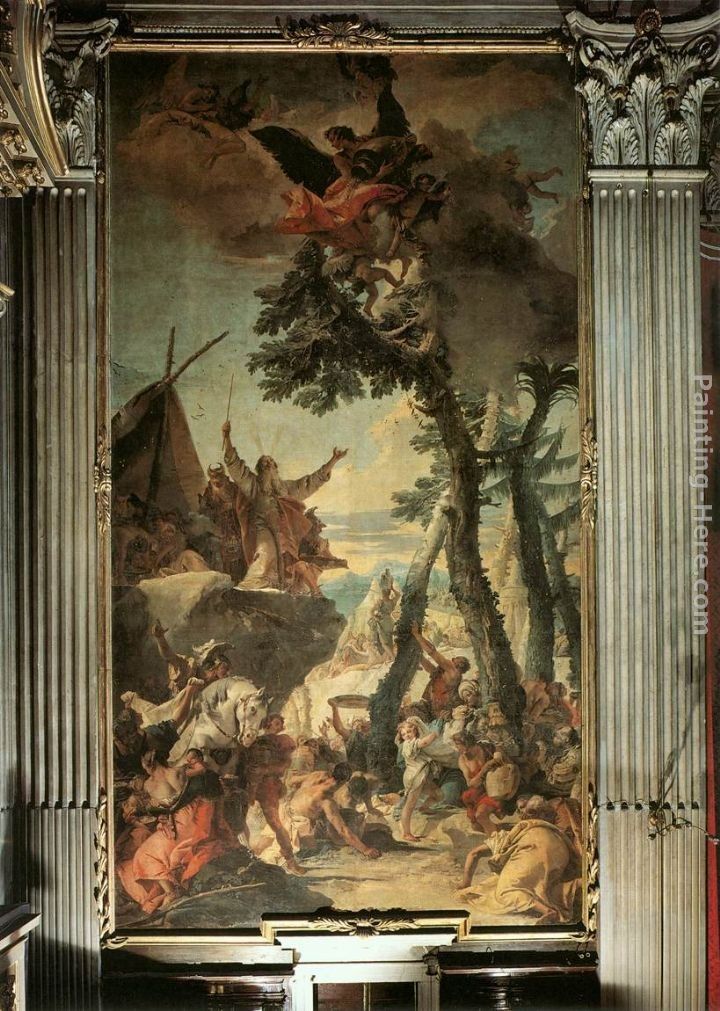 Giovanni Battista Tiepolo The Gathering of Manna
